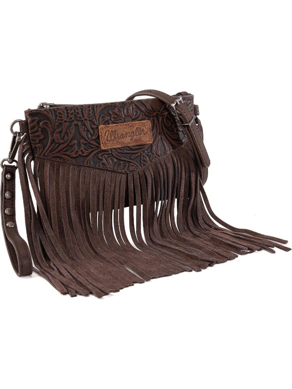 Women's Coffee Western Wristlet Top Handle Satchel Purse Oversized Crossbody Bag
